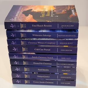 9 Love Inspired Romance Paperback Book Bundle